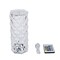 9" Clear Acrylic Crystal Desk Lamp Decorative Rose LED Light Party Decorations